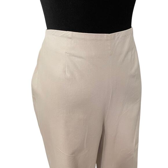 Piazza Sempione Honia High Rise Trousers Stone Gray Dress Pant Womens 12 - Picture 3 of 12